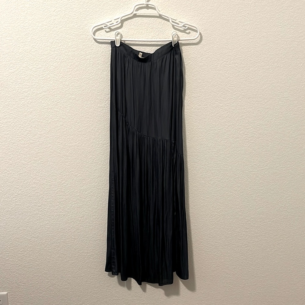 Long silk skirt
